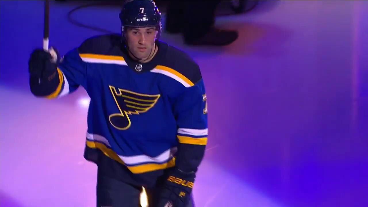 Blues opening night ceremony for '18-19 season