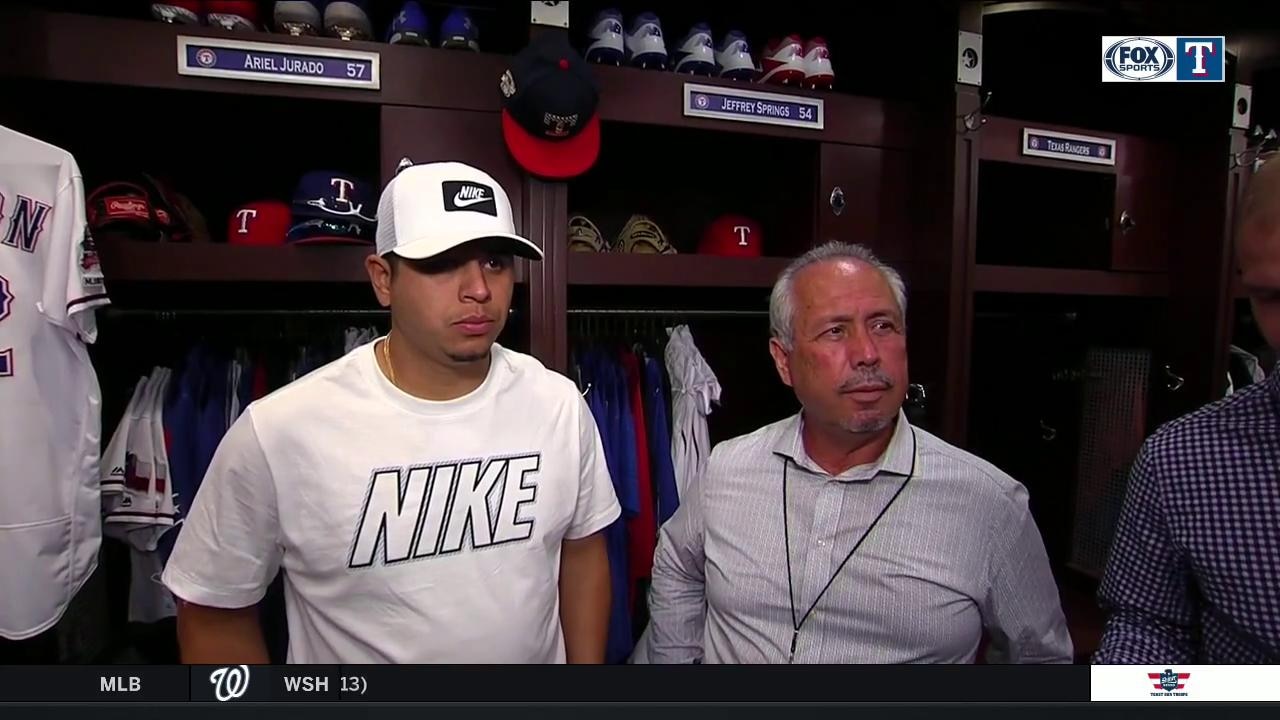 Ariel Jurado on his performance in the Rangers loss to Angels
