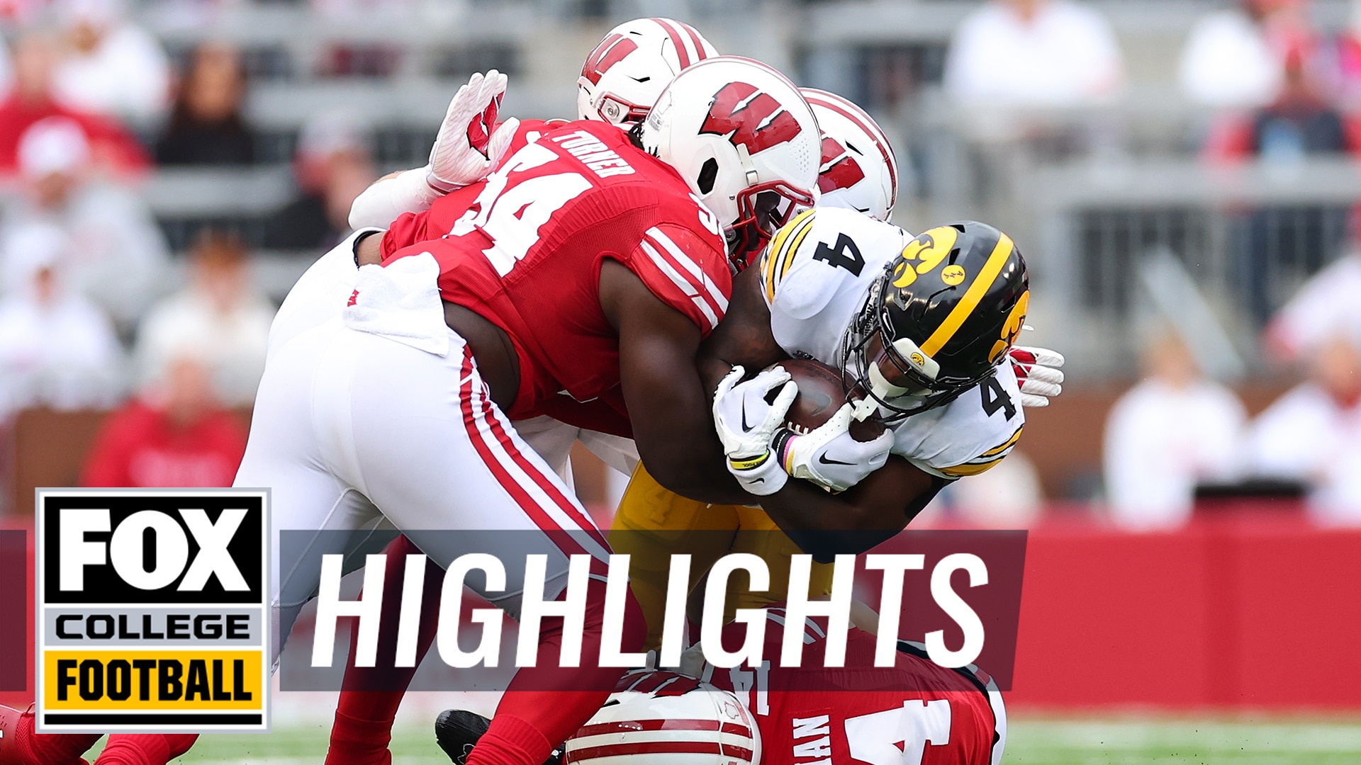 Iowa Hawkeyes vs. Wisconsin Badgers Highlights | CFB on FOX