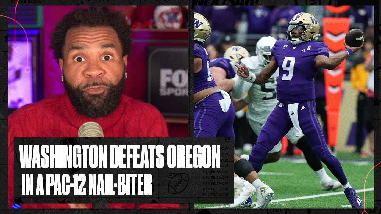 Washington beats Oregon in 36-33 nail-biter | No. 1 CFB Show