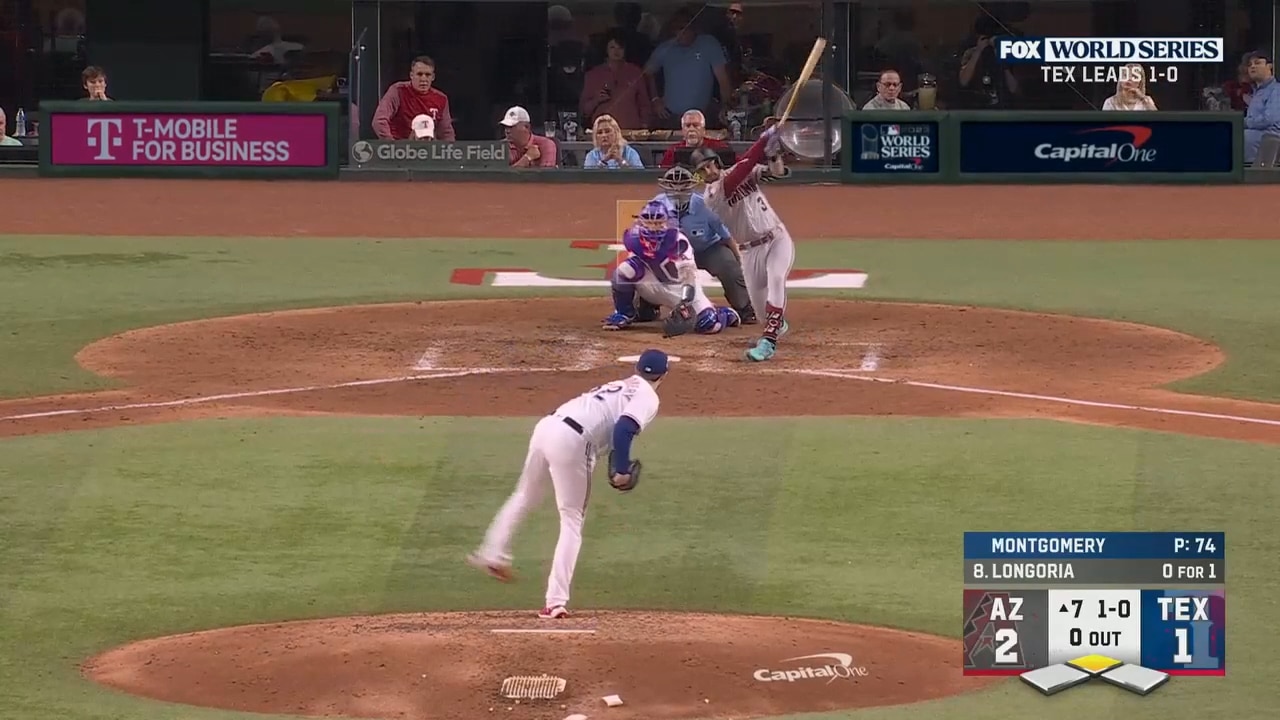 Evan Longoria, Corbin Carroll's RBI single helps Diamondbacks grab a 4-1 lead over Rangers