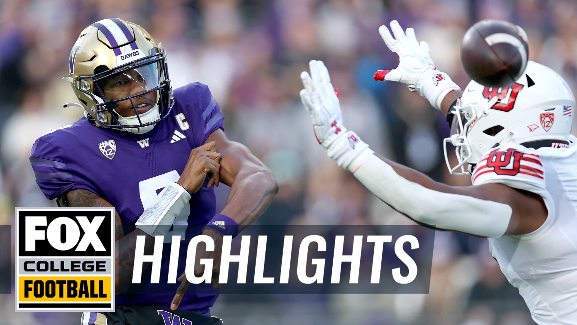 No. 18 Utah Utes vs. No. 5 Washington Huskies highlights | CFB on FOX