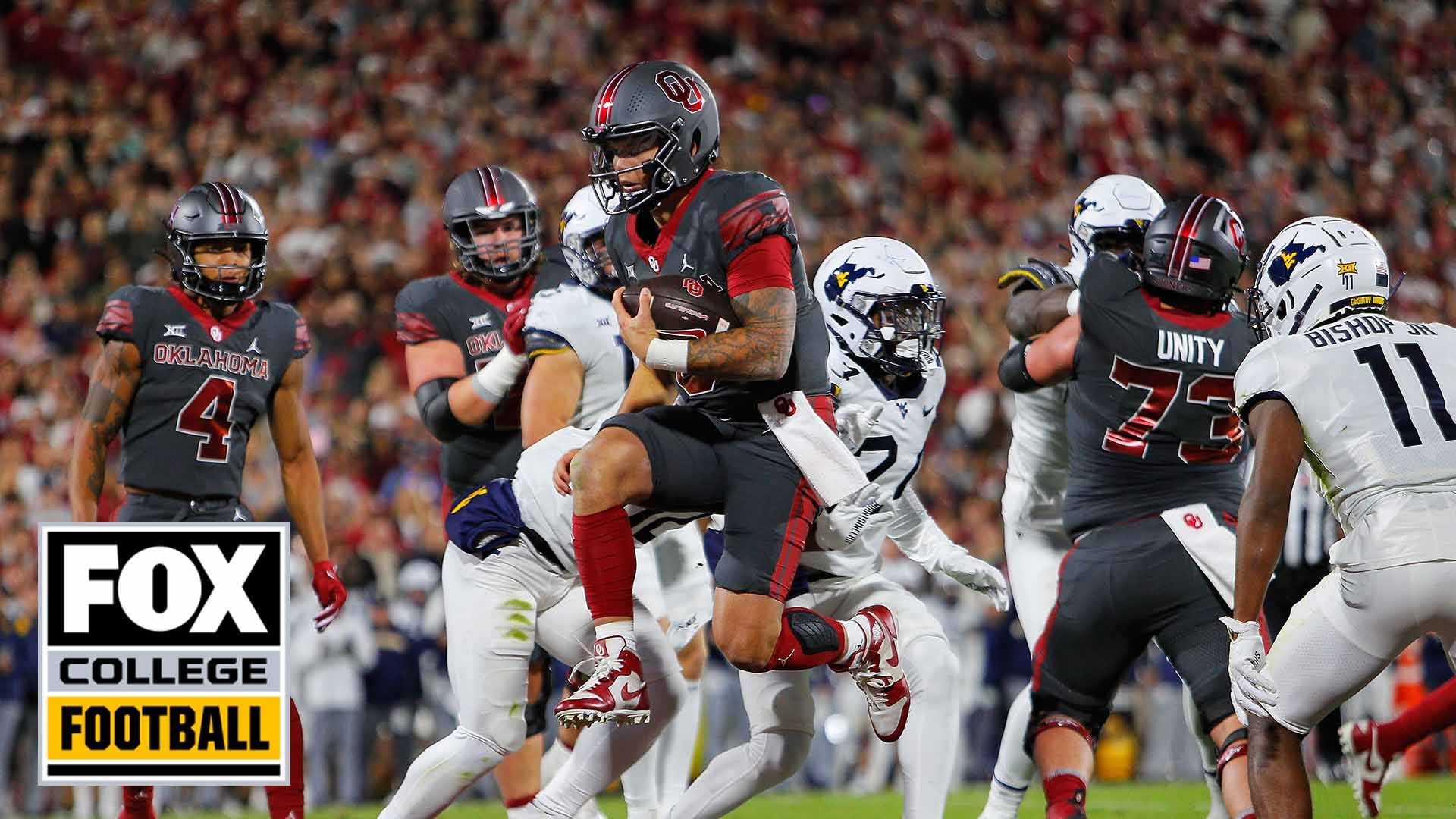 Dillon Gabriel COOKS West Virginia's defense as he accounts for EIGHT TDs in Oklahoma's victory