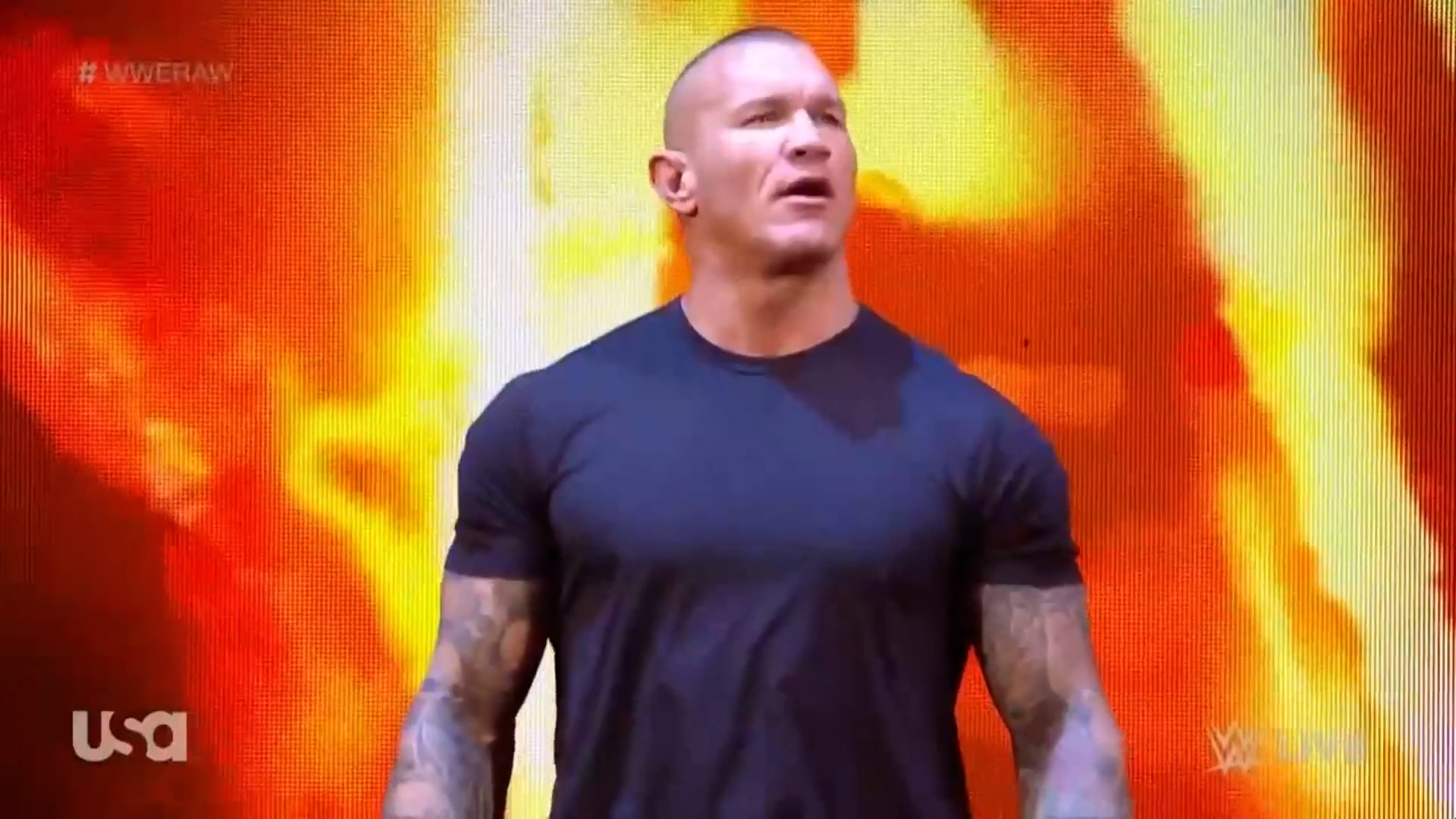  Randy Orton Monday Night Raw return entrance | WWE on FOX 