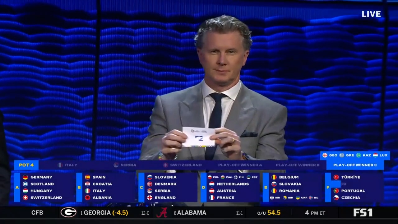 Switzerland, Italy and Slovenia selected from Pot 4 | 2024 Euro Cup Draw