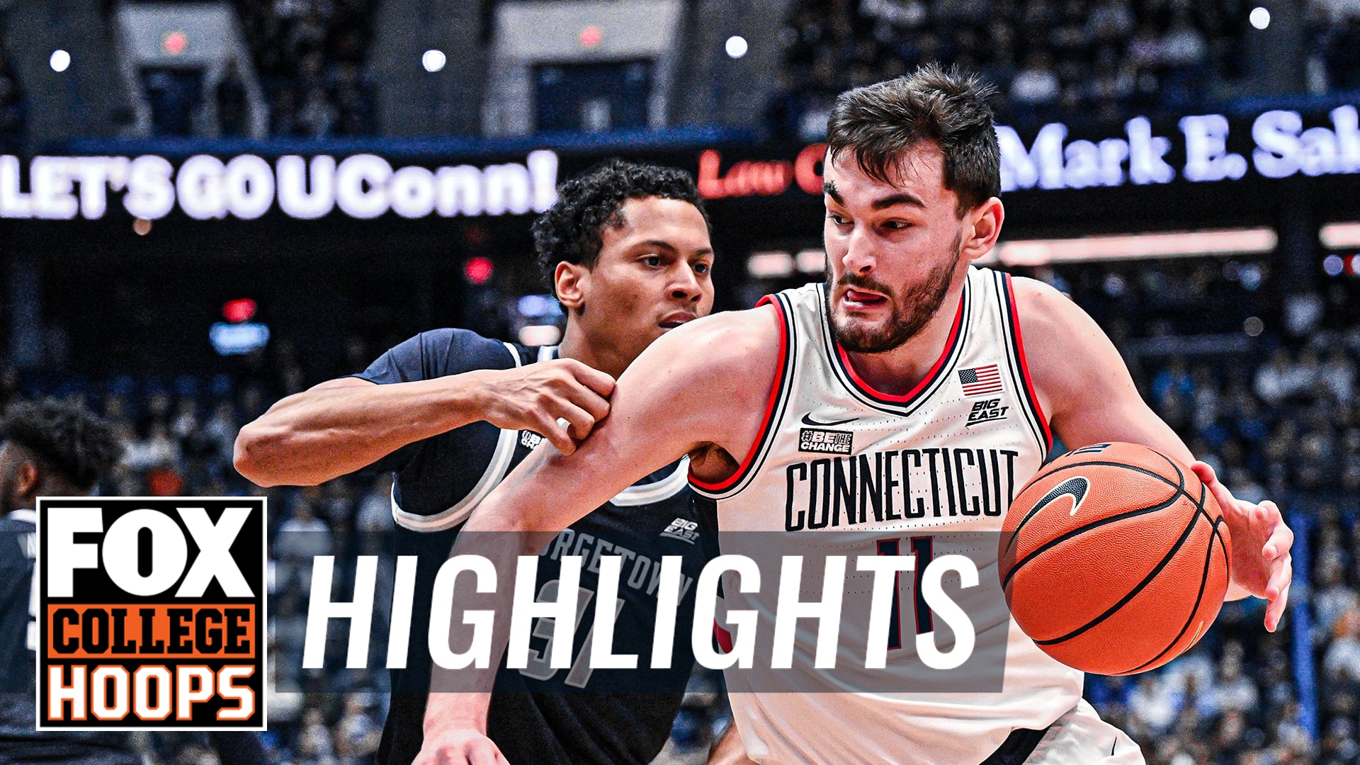 Georgetown Hoyas vs. No. 4 UConn Huskies Highlights | CBB on FOX