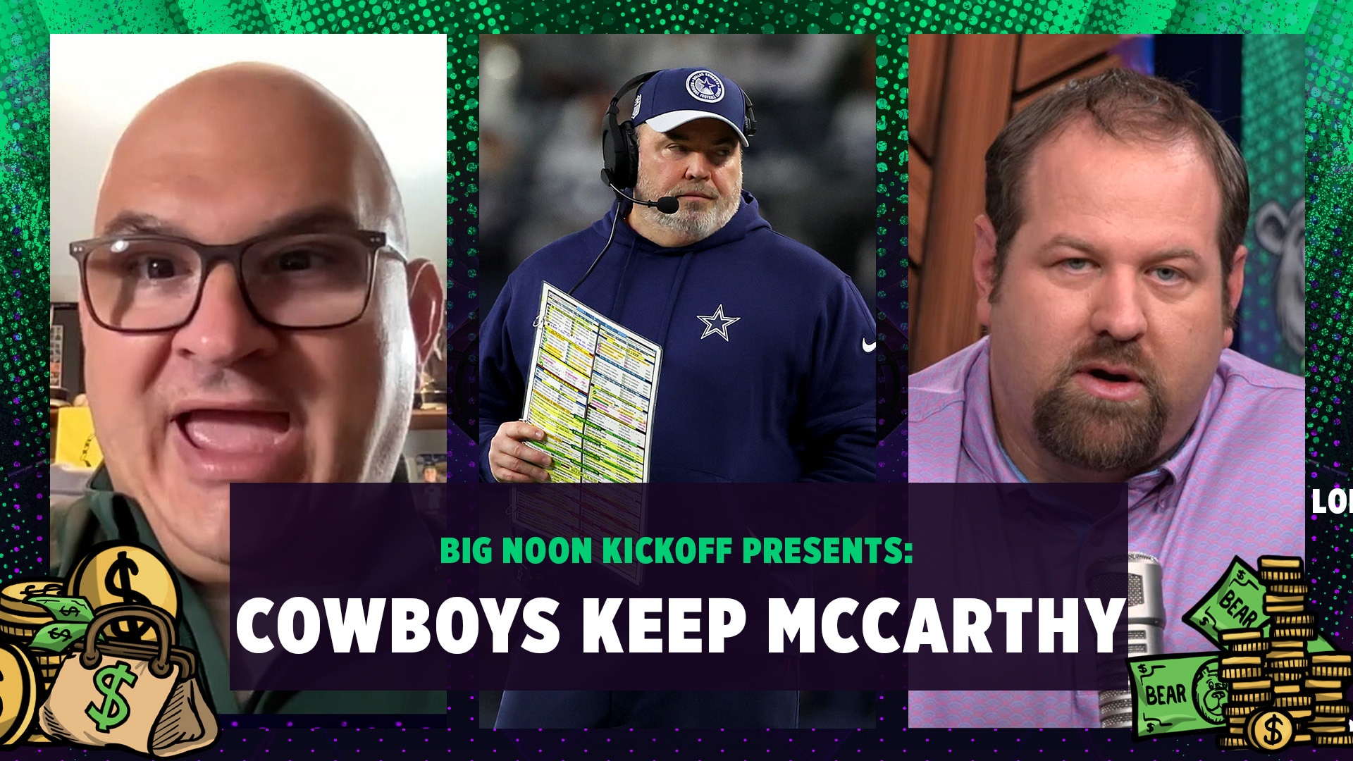 Dallas Cowboys keep Mike McCarthy after Packers loss - Chris Fallica, Geoff Schwartz react | Bear Bets