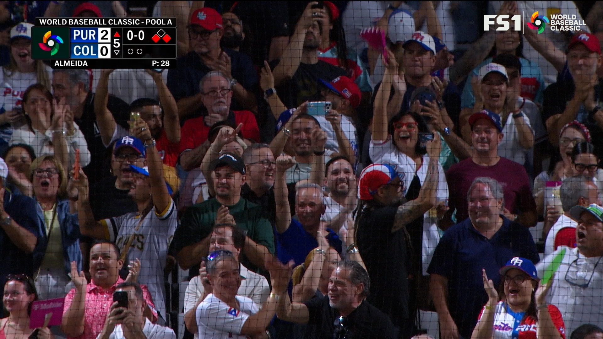 Puerto Rico scores five runs in fifth inning to take lead over Colombia
