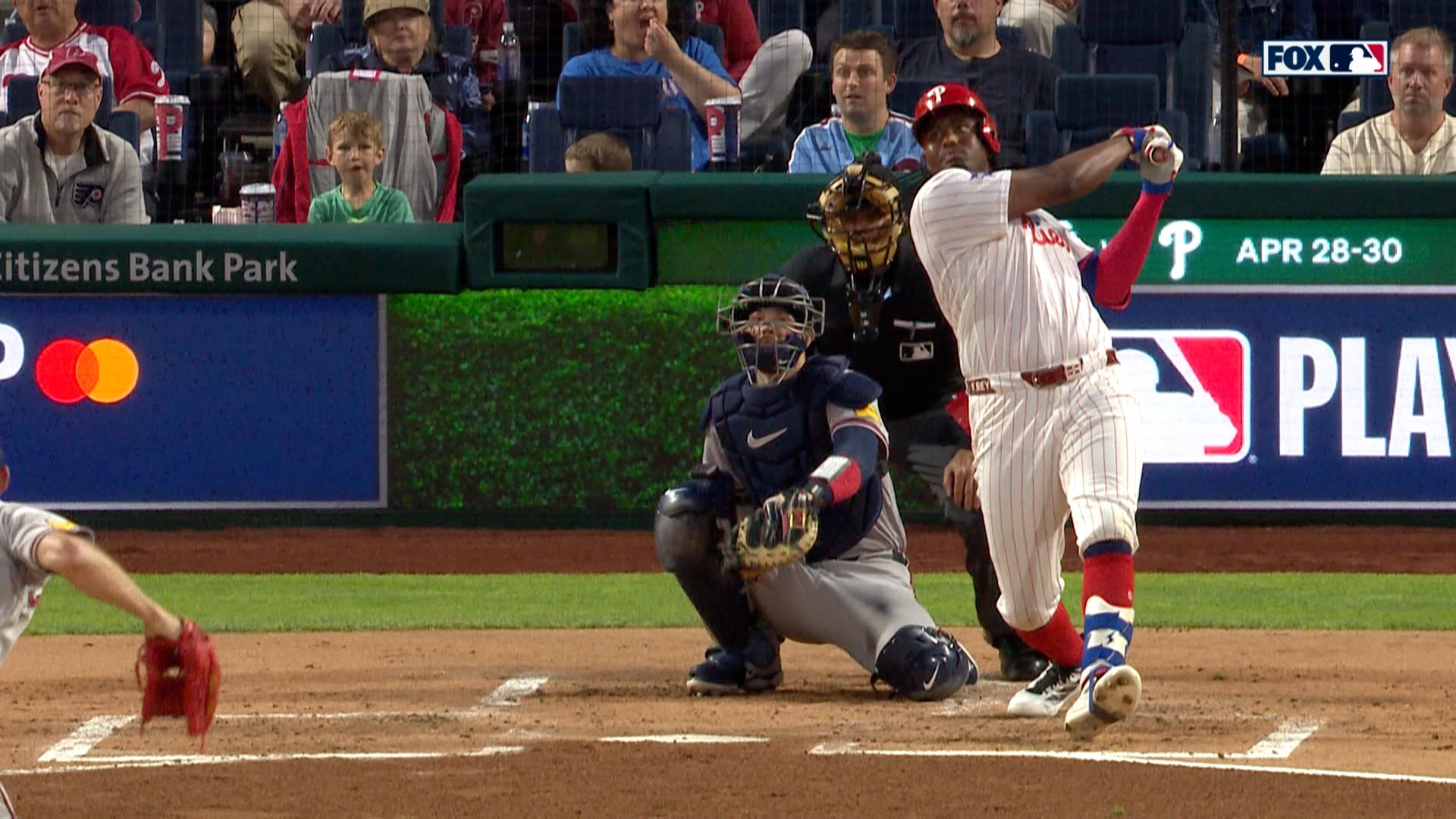 Phillies’ Felix Reyes hits home run in his first career MLB at-bat