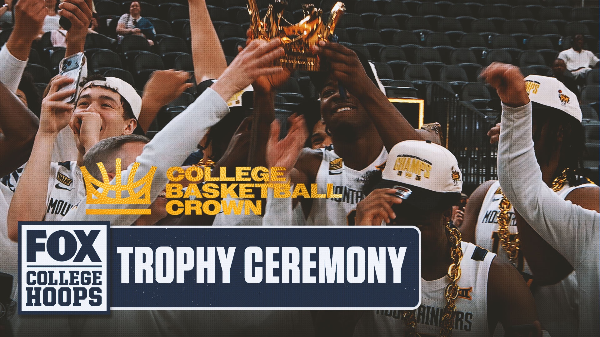 West Virginia's trophy ceremony following win of The Crown Championship 🏆 FOX College Hoops
