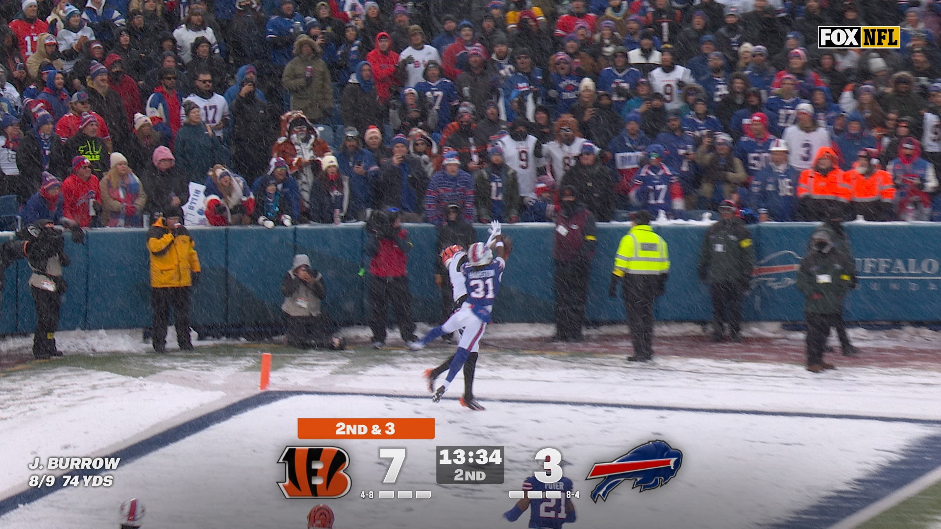 Joe Burrow connects with Tee Higgins for 21-yard TD, extending Bengals' lead over Bills | NFL Highlights