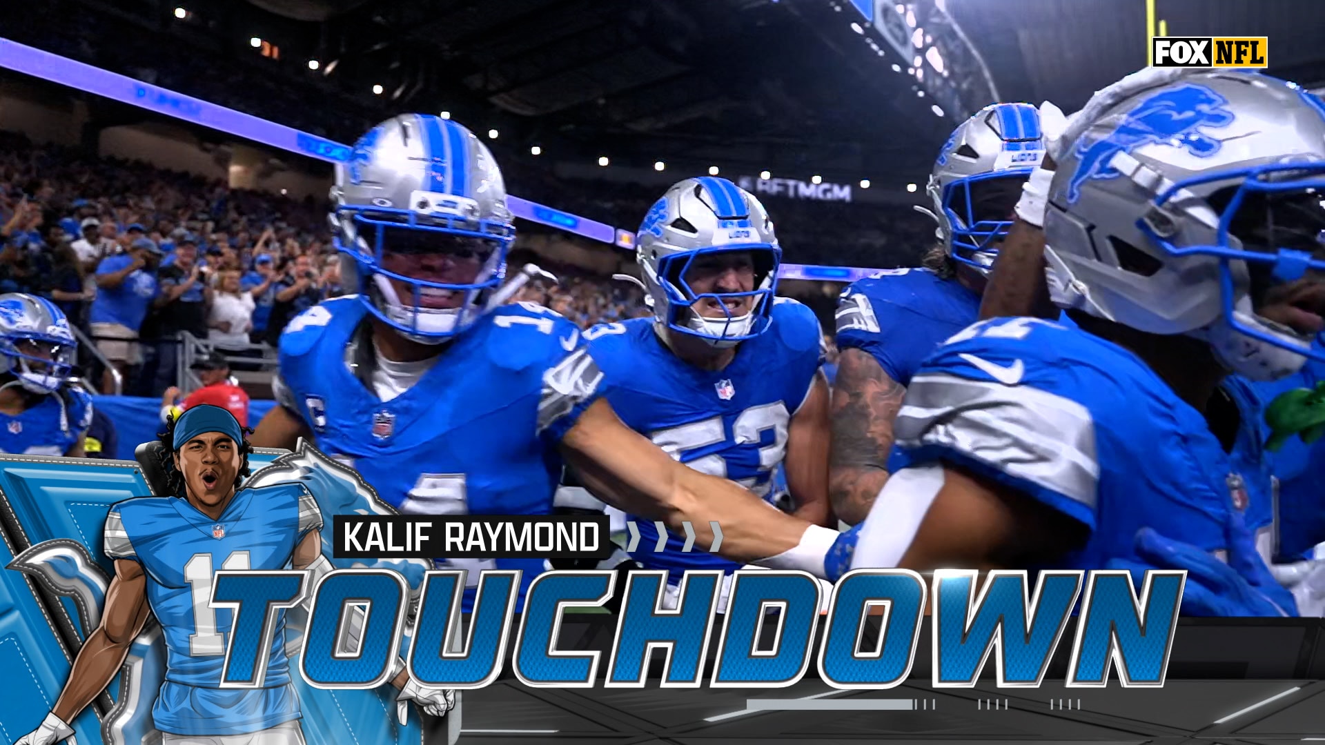 Lions' Kalif Raymond returns punt 65 yards to extend lead over Browns | NFL Highlights