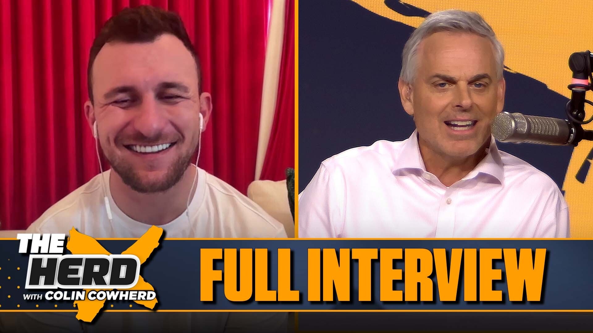 Johnny Manziel on giving Diego Pavia advice, Football career, NIL | FULL INTERVIEW | The Herd