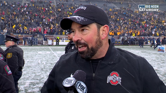 Ryan Day gets emotional after Ohio State's victory over Michigan