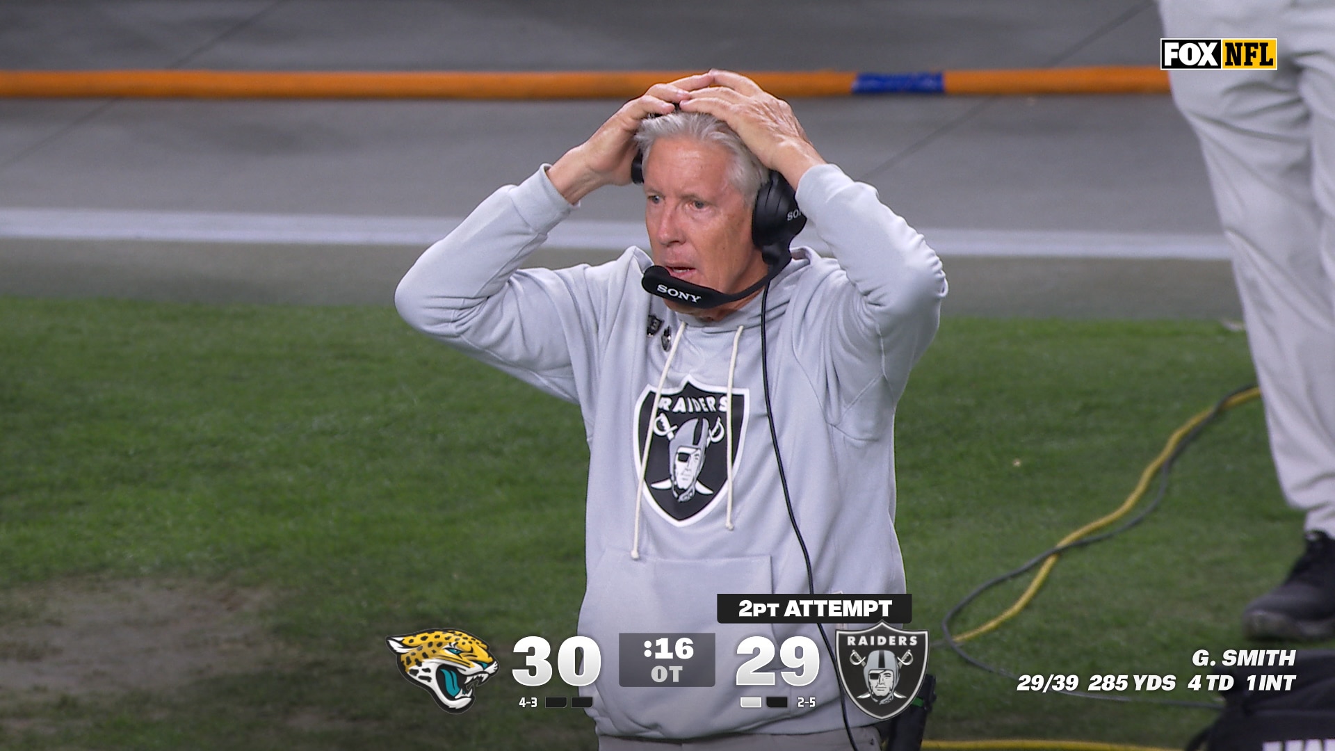 Jaguars make defensive stand on Raiders two-point conversion to secure overtime victory | NFL Highlights