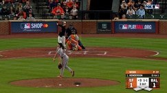 Gunnar Henderson launches a solo home run to give Orioles a 1-0 lead over Giants