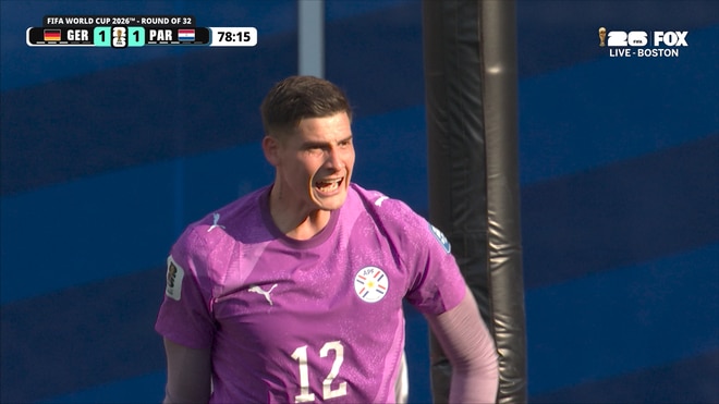 Paraguay's Orlando Gill makes incredible reaction save to keep score level vs Germany | 2026 FIFA World Cup™