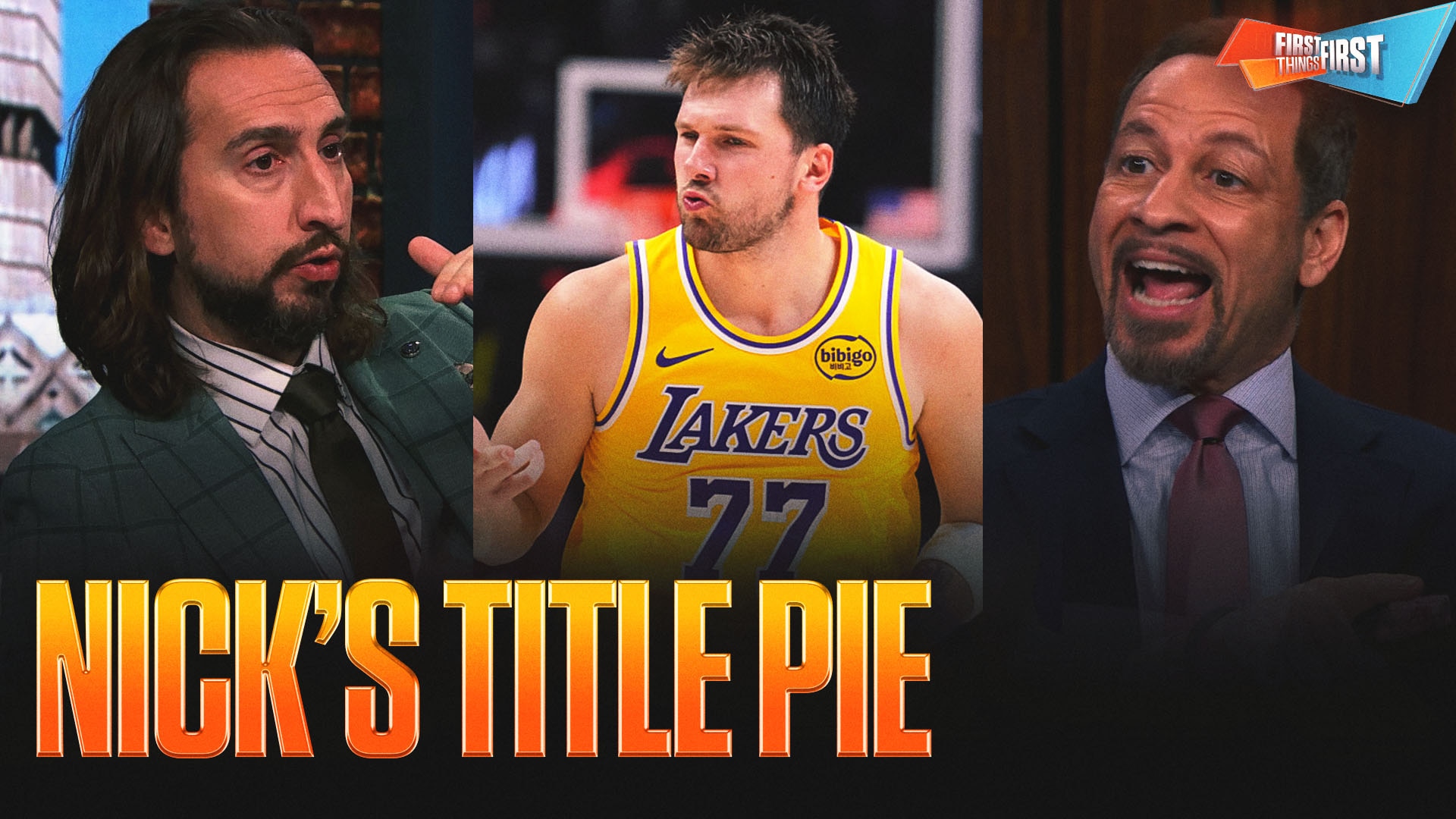 Luka Doncic, Lakers earn a nice slice of NBA Title Pie 👀 OKC, Knicks' slices increase | First Things First