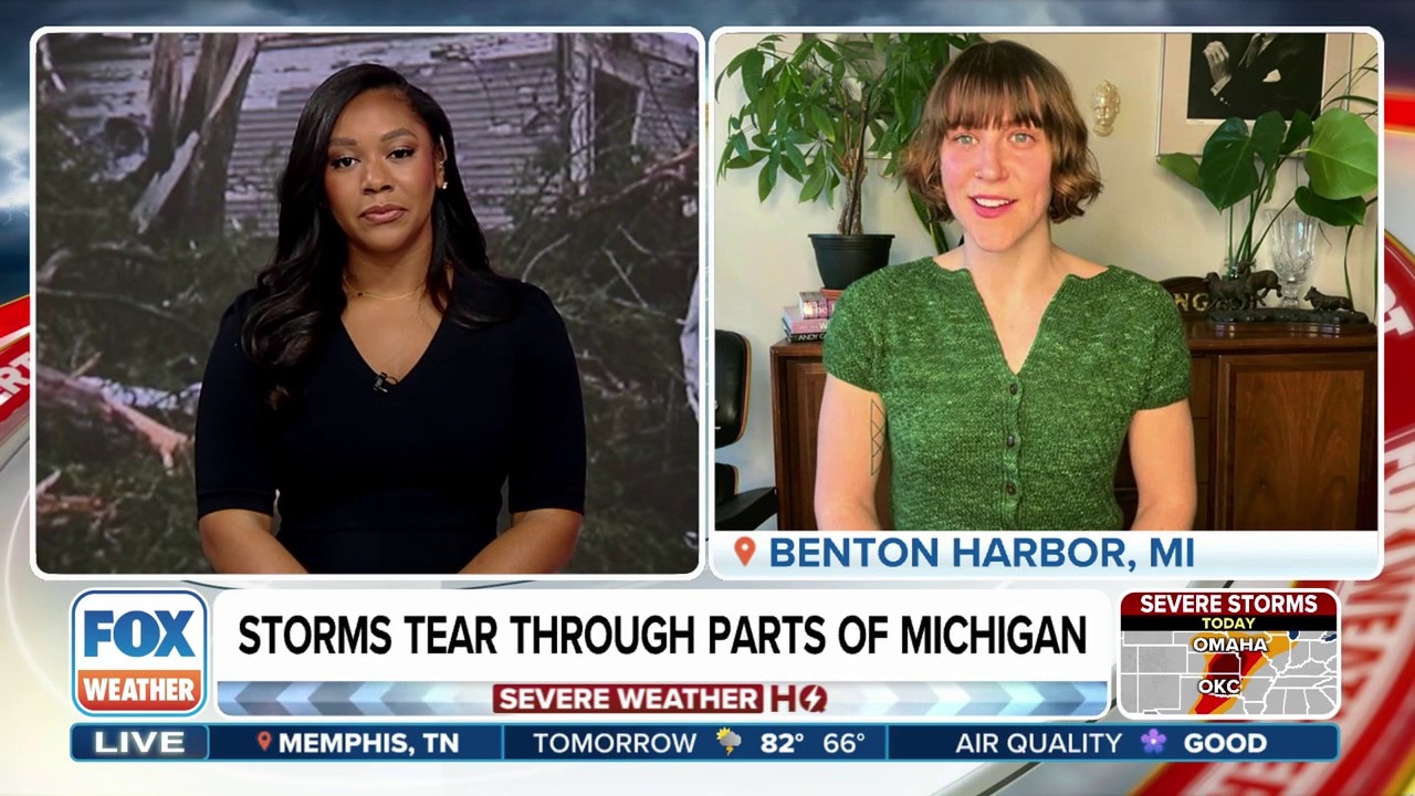Social Media Manager of Buchanan Craft LLC, Kat Amundson, joins FOX Weather to share how the powerful storms damaged the local business.