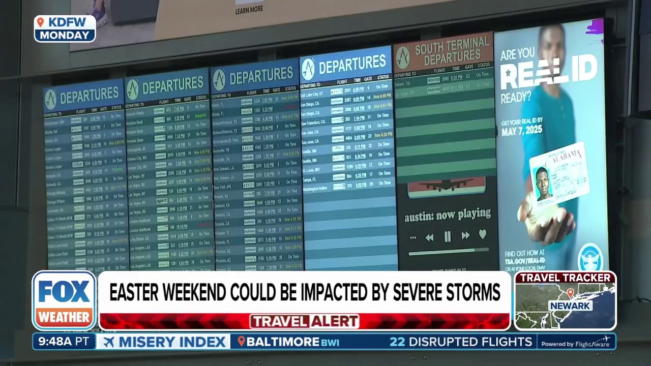 Easter weekend air travel could be disrupted by severe weather