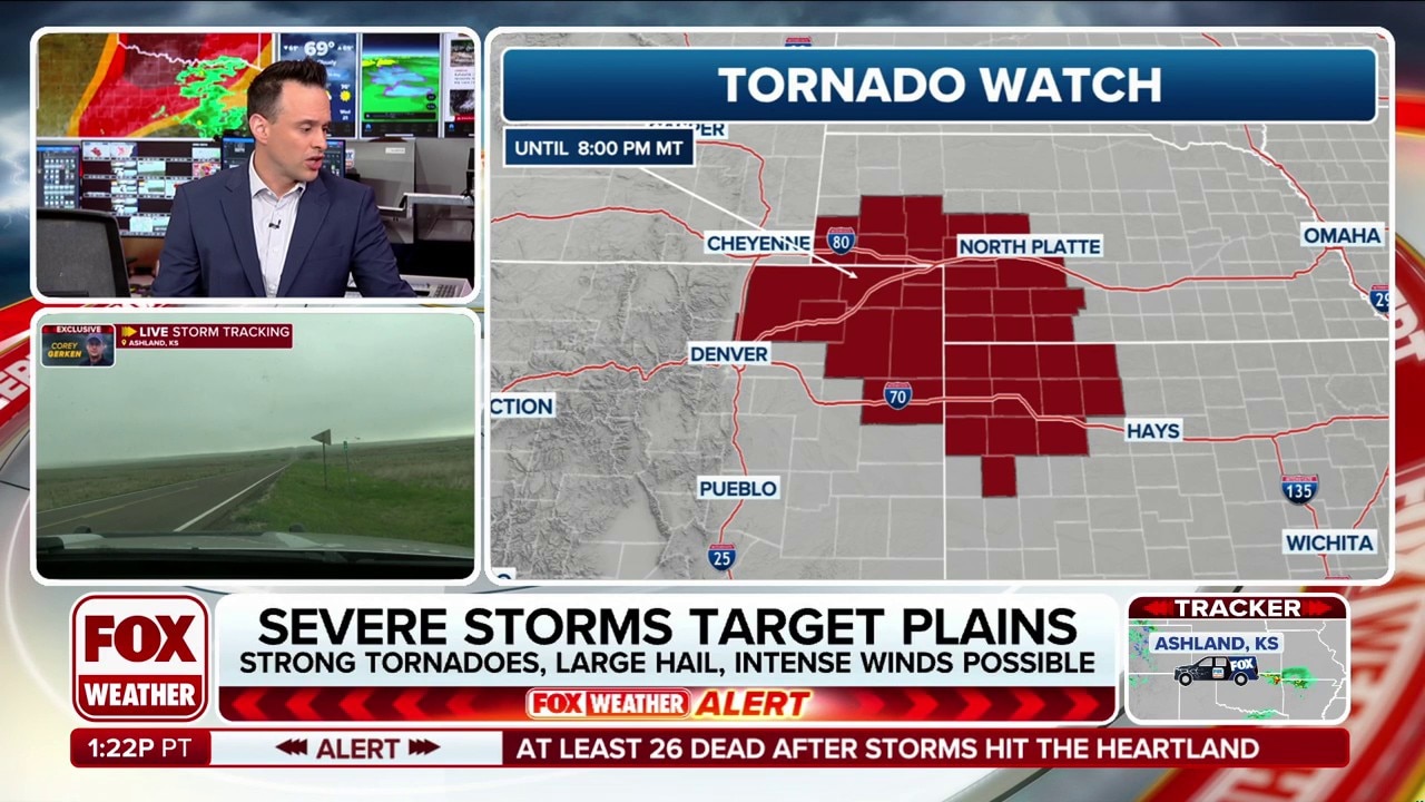 Storms spawn tornadoes in Colorado as dangerous weather targets Plains