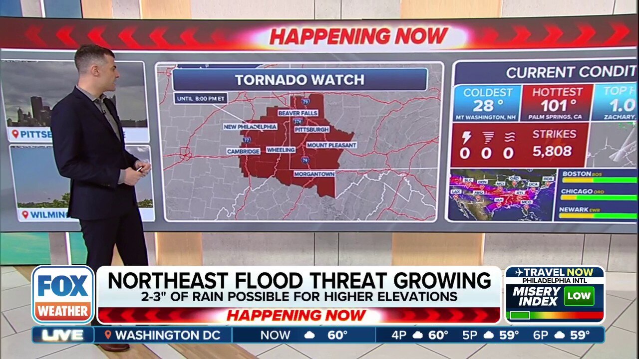 Tornado Watch issued for Pittsburgh, surrounding areas