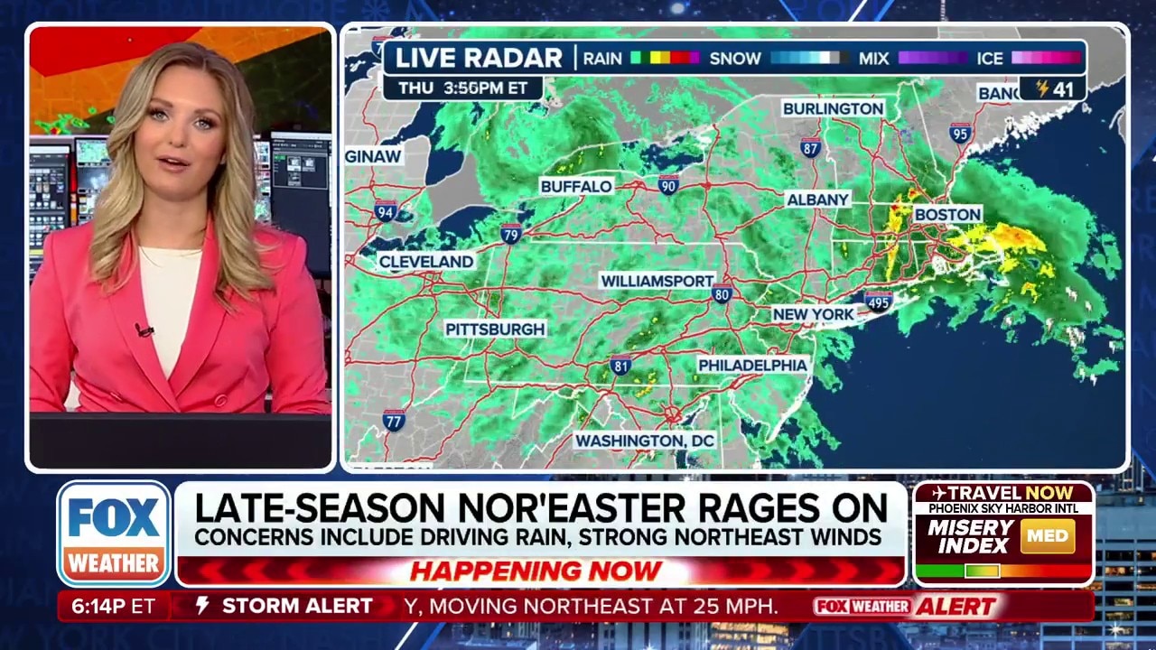 Late-season Nor'easter expected to push out this weekend