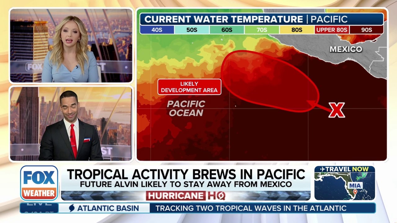 Tropical activity brews in Pacific off of Mexico