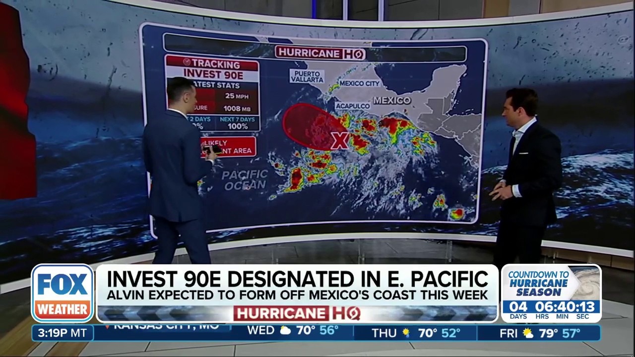 Forecasters tracking future Tropical Storm Alvin in East Pacific