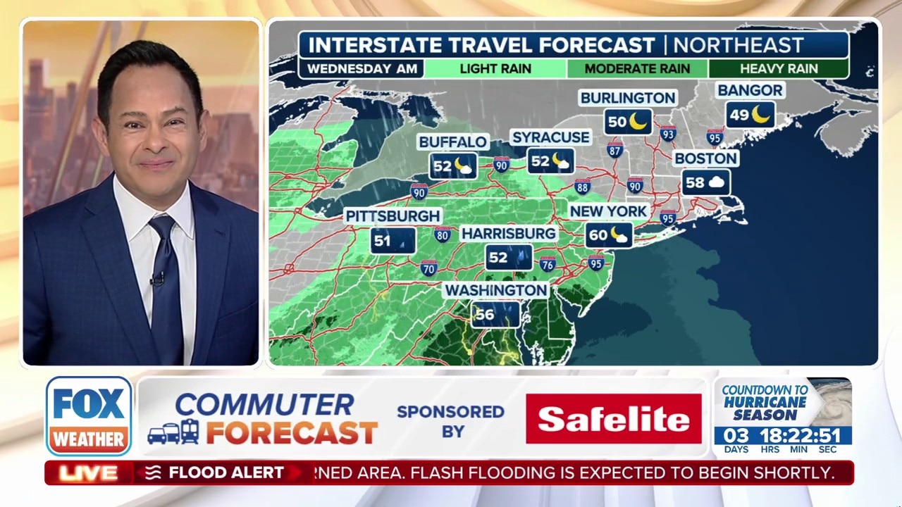 Safelite commuter forecast: Anticipate potential travel delays across South, eastern US