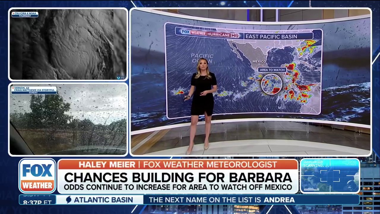 Odds continue to increase for Barbara to form in the Eastern Pacific
