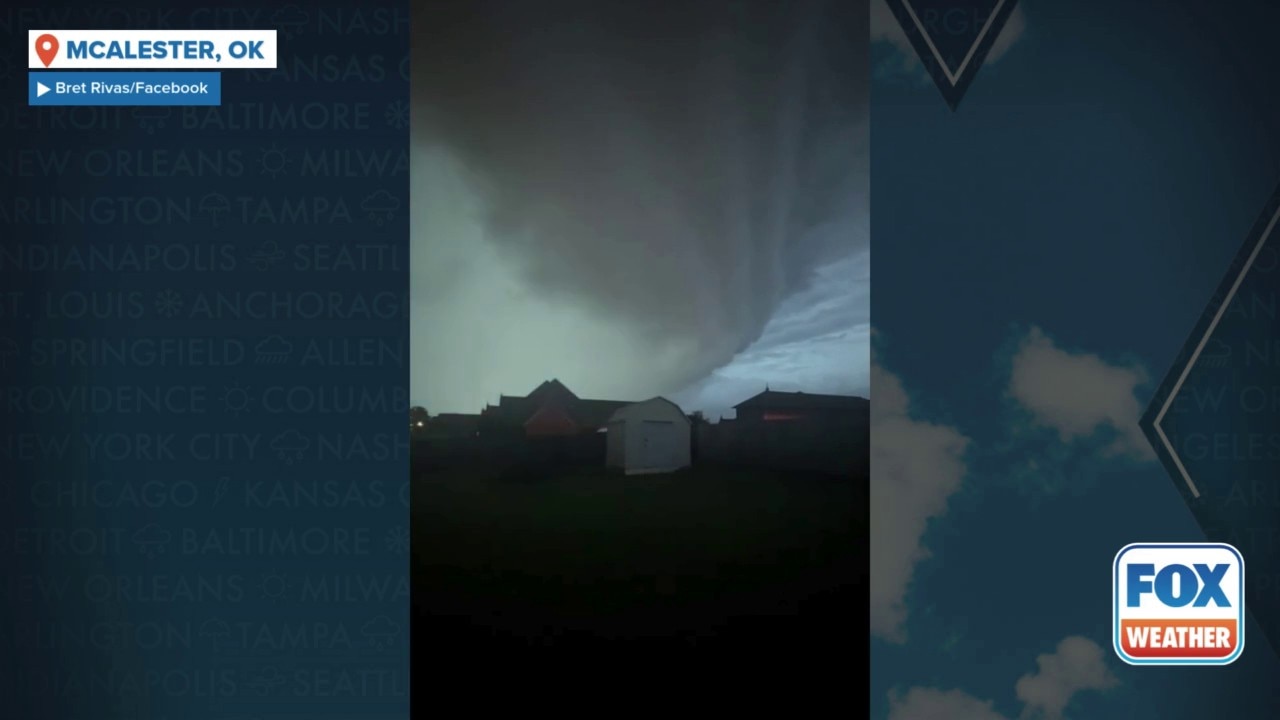 See it: Massive storms plows through McAlester, Oklahoma