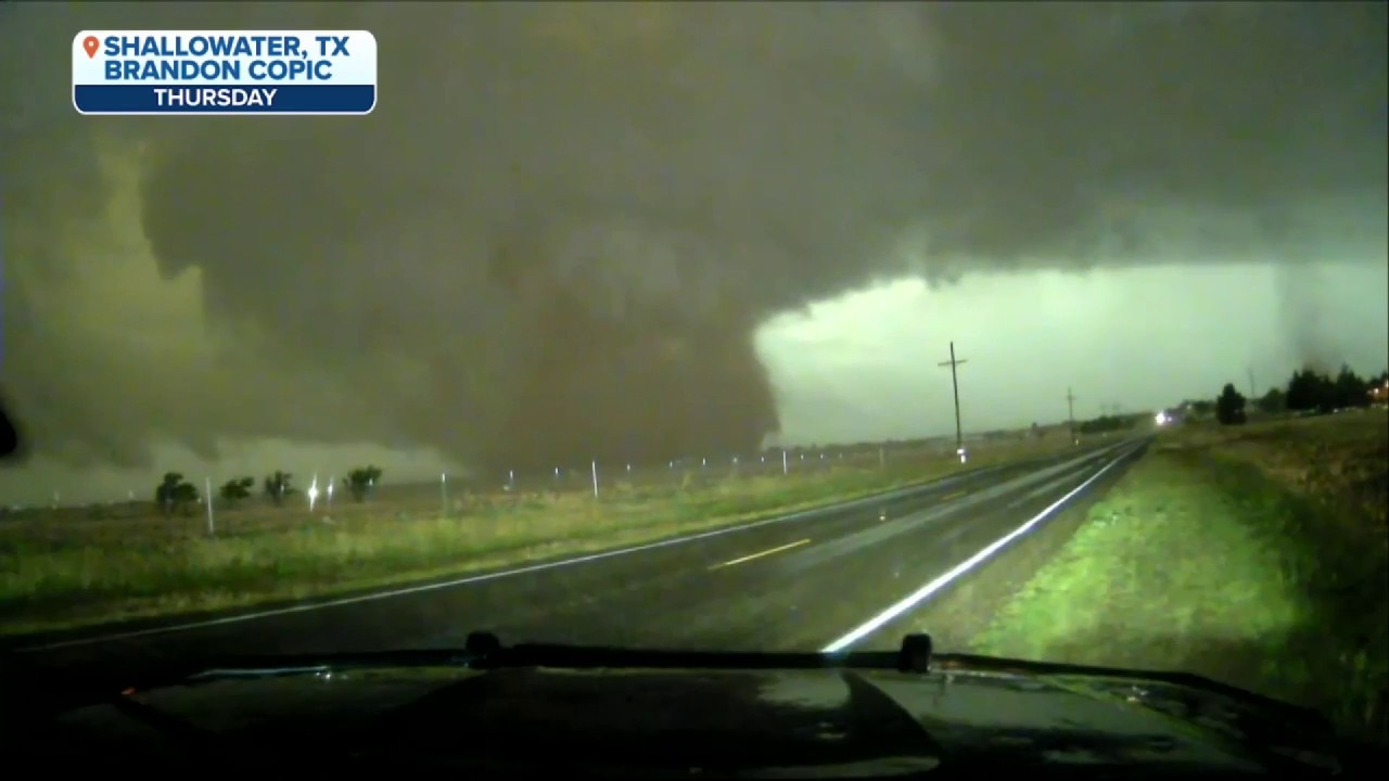 Watch: Tornadoes intercepted as they spin across Texas