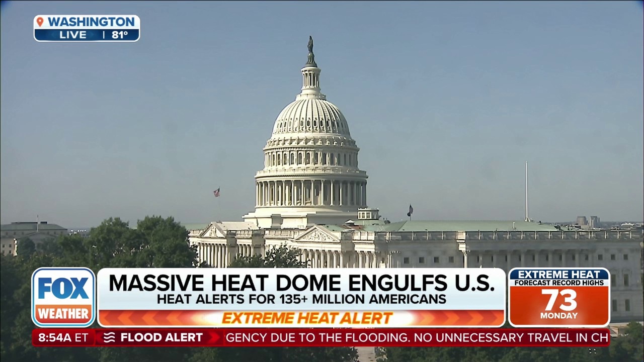 Watch Washington, D.C. to bake as dangerous heat dome charges east ...