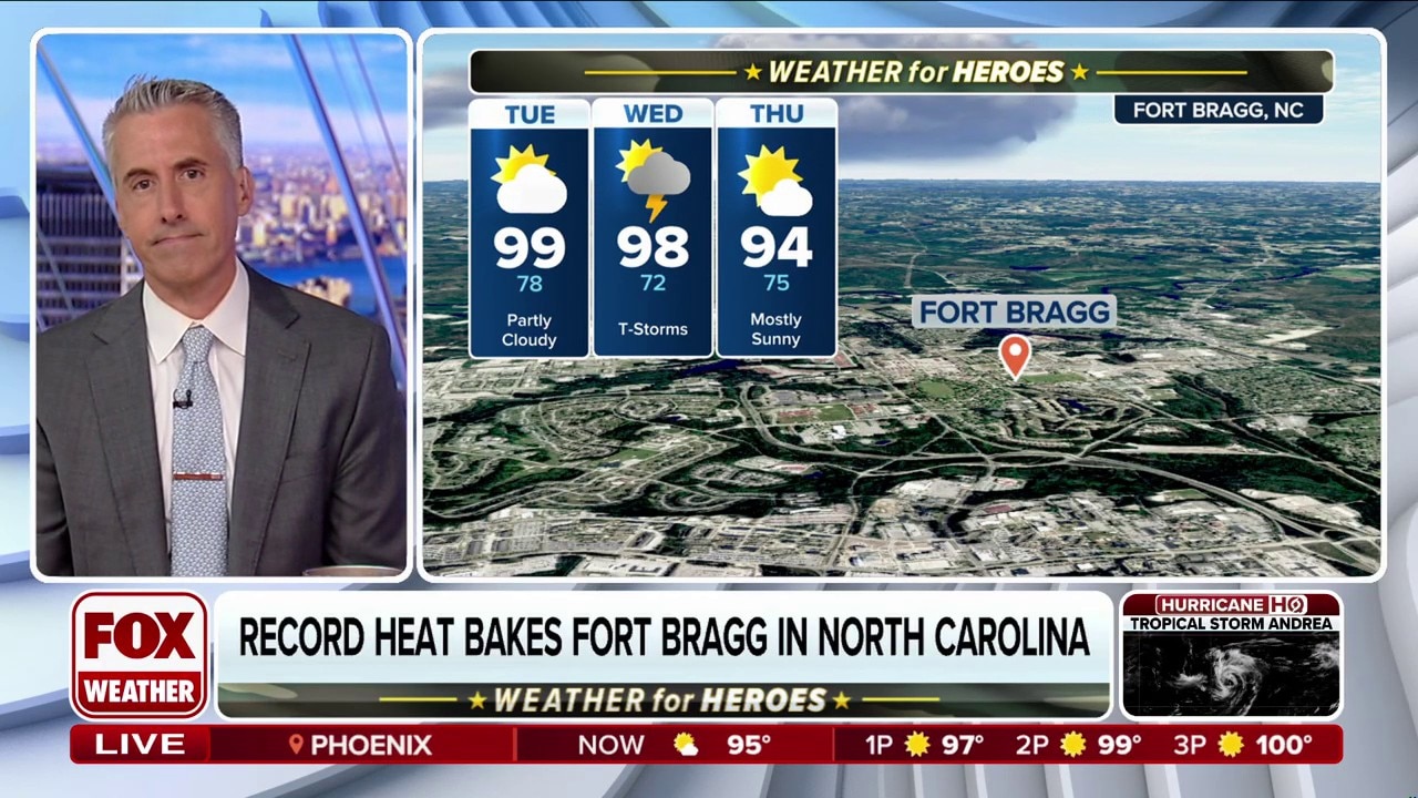 Weather for Heroes: Record 90-degree heat bakes Fort Bragg