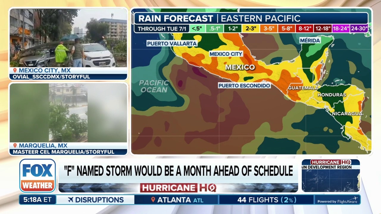Invest 95E in Eastern Pacific likely to become tropical depression or Tropical Storm Flossie