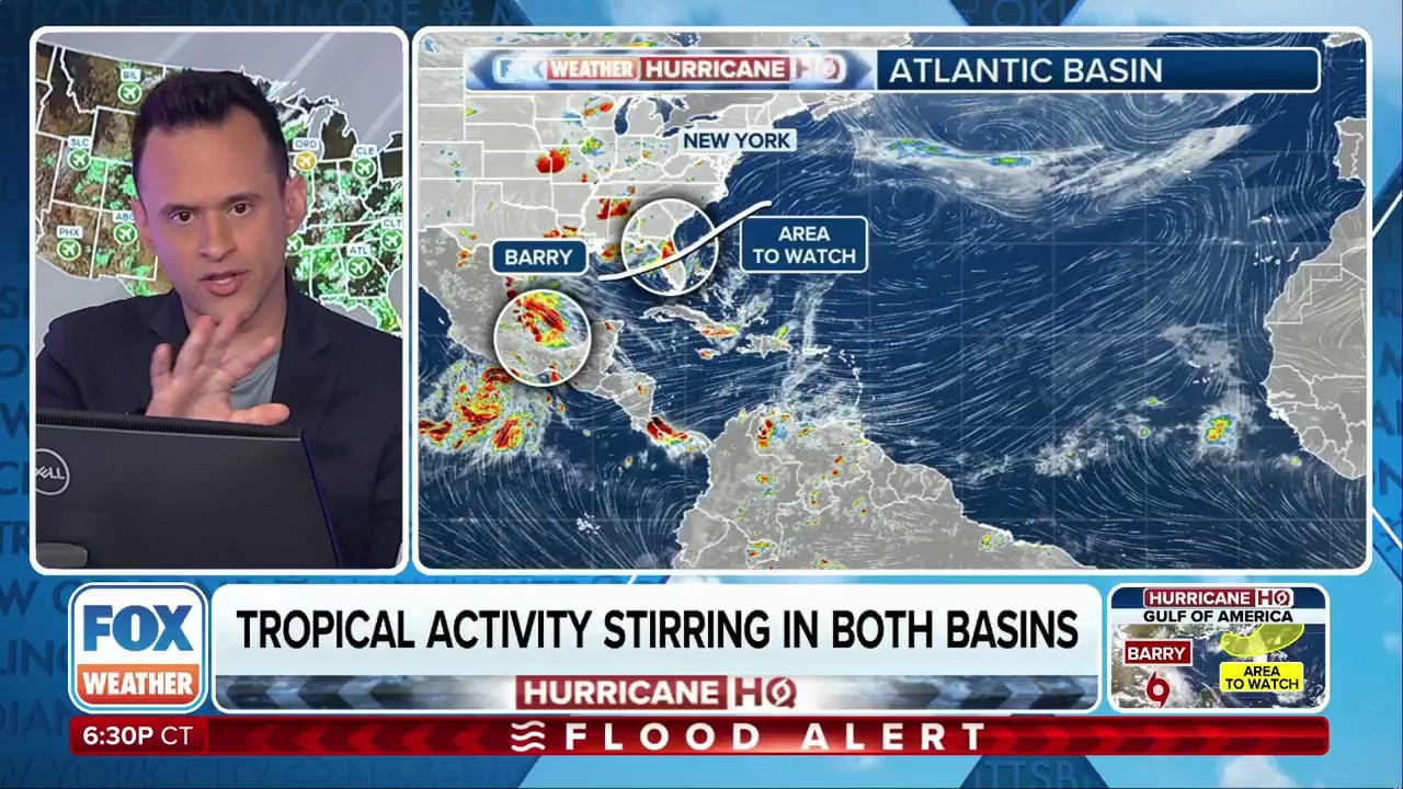 Tropical storm Barry expected to produce heavy rain and winds