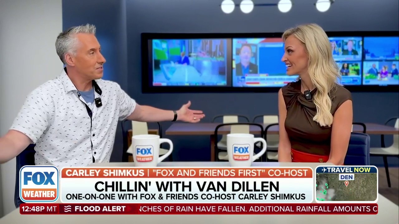 FOX & Friends First host Carley Shimkus joins Bob Van Dillen to talk about growing up in New Jersey weather