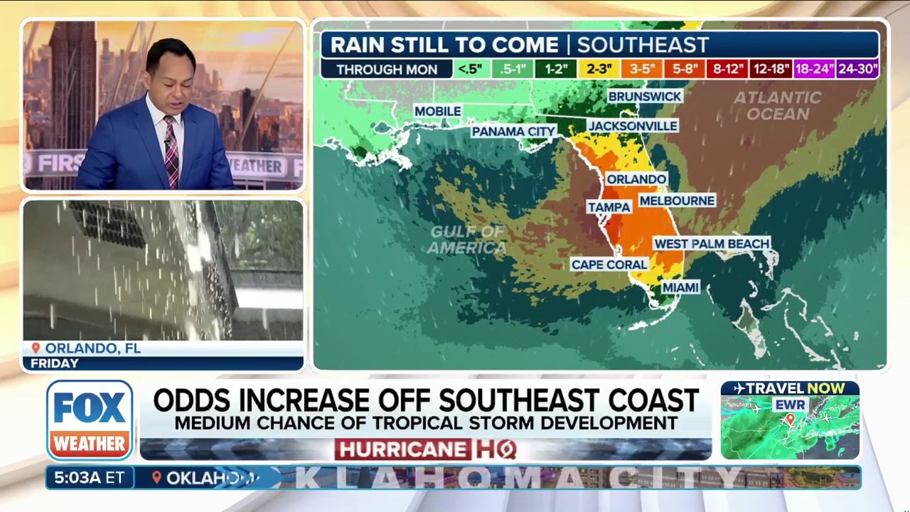Odds for tropical development off Southeast coast continue to grow
