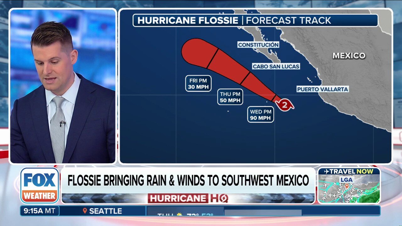 Hurricane Flossie starts to weaken in Eastern Pacific