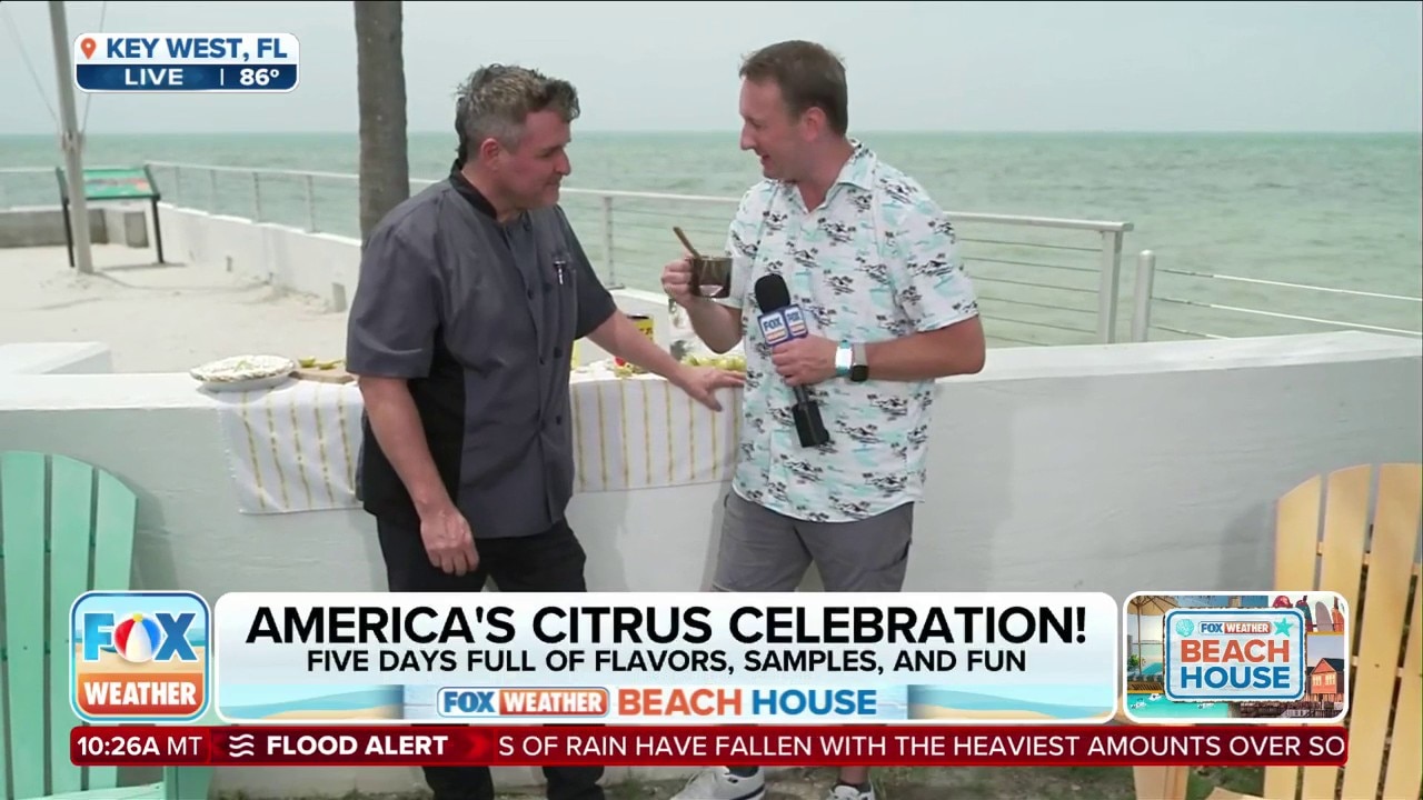 FOX Weather Correspondent Robert Ray is live all day from Key West, Florida, as the area celebrates the annual Key Lime Festival