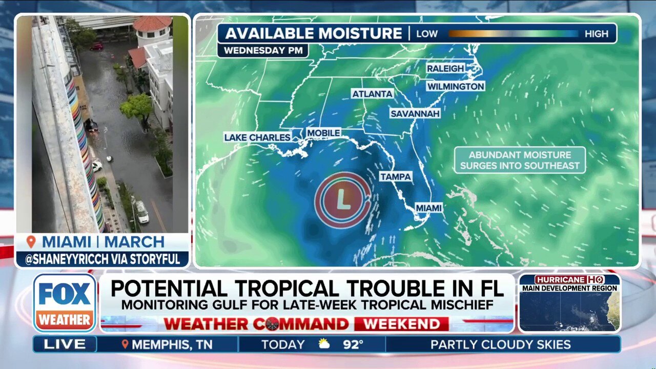 Disturbance set to soak Florida eventually eyed for potential tropical trouble