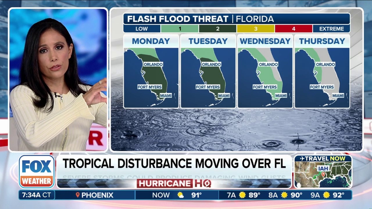 Watch Tropical moisture to bring days of heavy rain to Florida, could ...