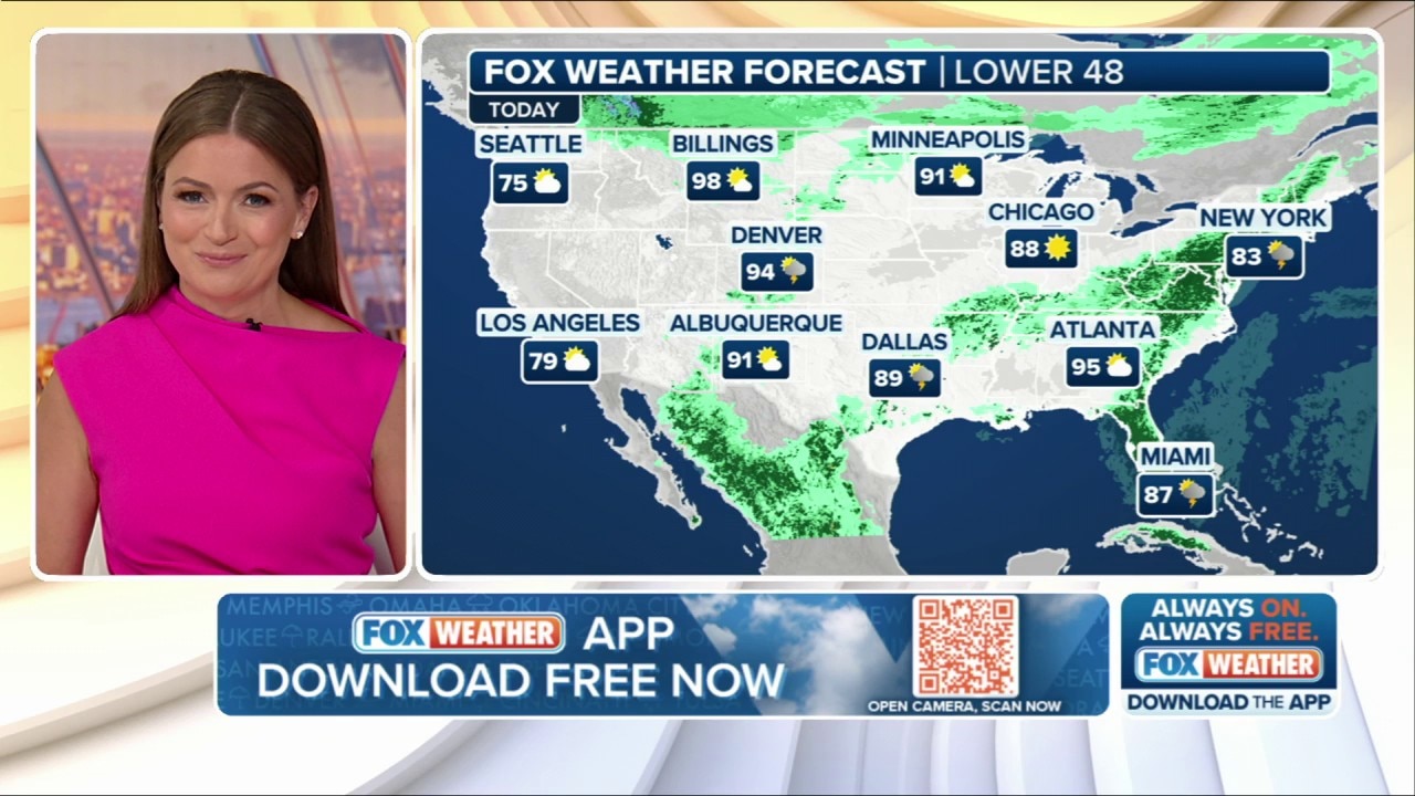 Weather in America; July 14, 2025