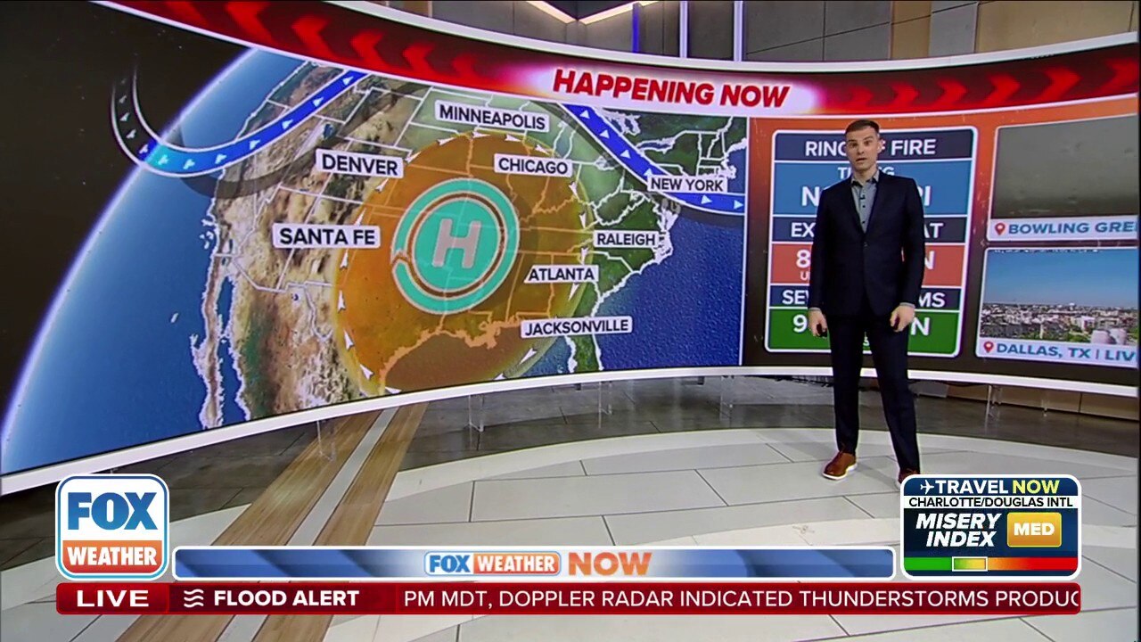 Heat dome dominates weather pattern for much of US this week