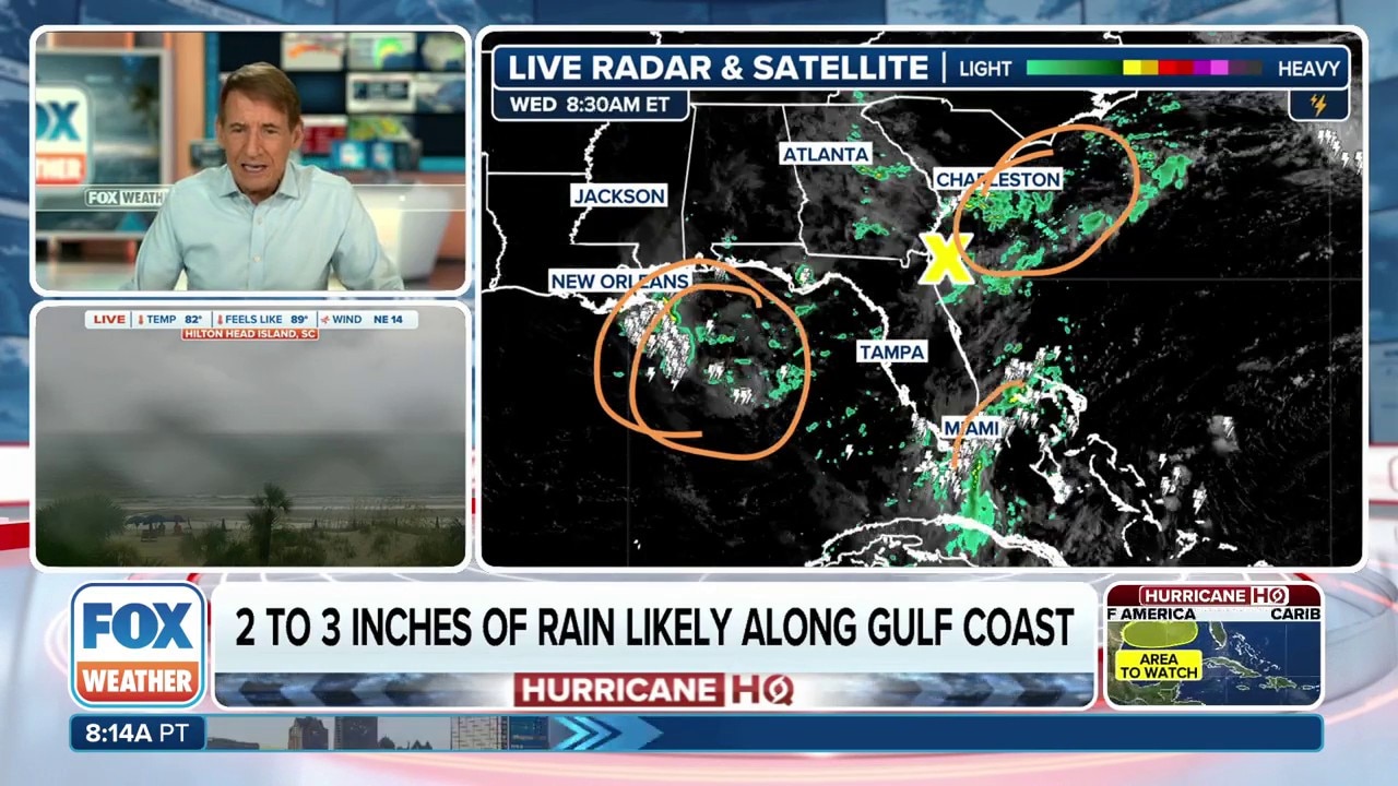 National Hurricane Center monitoring tropical area in Gulf