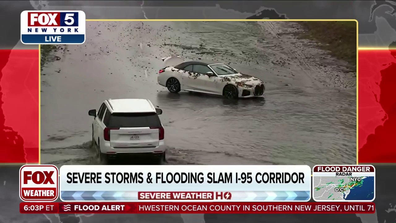Watch Severe storms & flooding slam I-95 corridor - FWX | FOX One