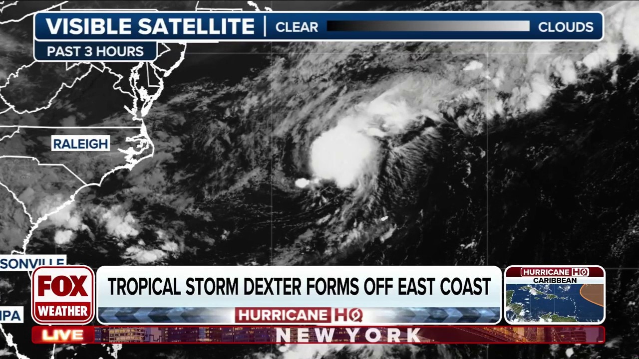 Tropical Storm Dexter spins off US East Coast