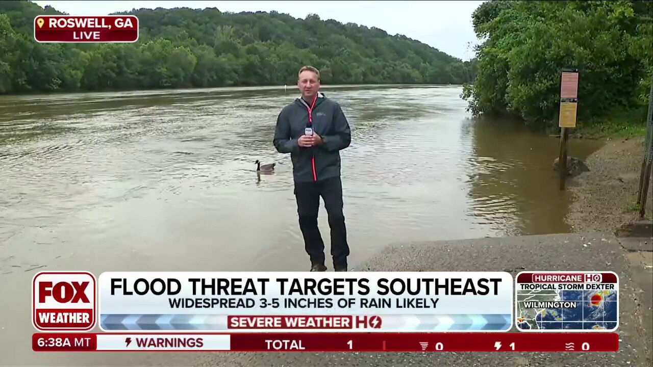 Flood threat targets Southeast throughout workweek