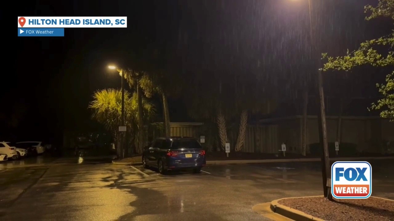 Watch: Tropical downpours soak Hilton Head Island